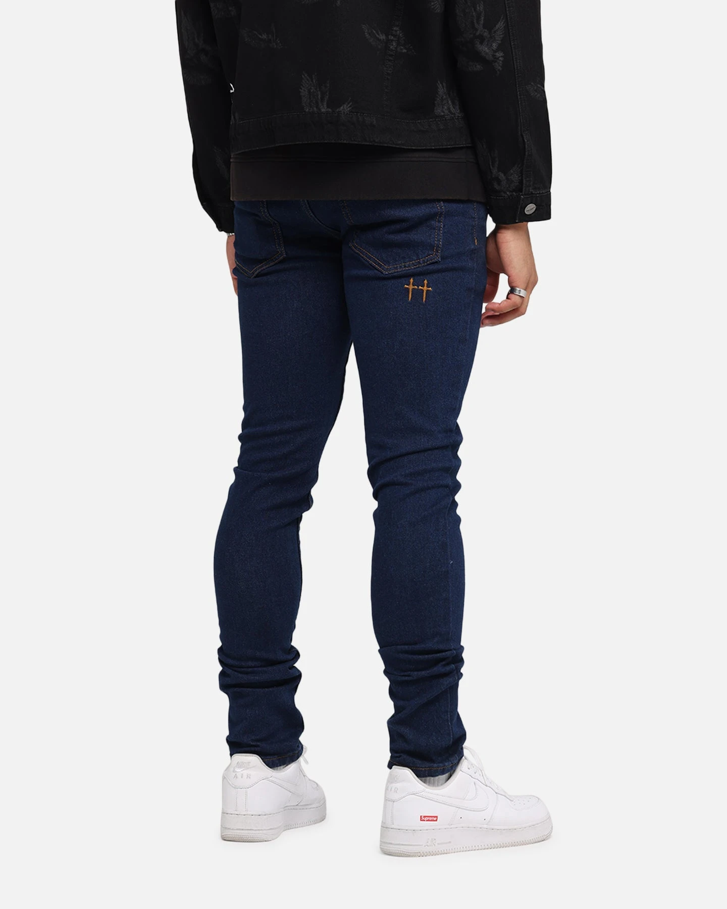 Saint Morta Dynasty Jeans Indigo/Tan 3 Saint Morta Dynasty Jeans Indigo/Tan