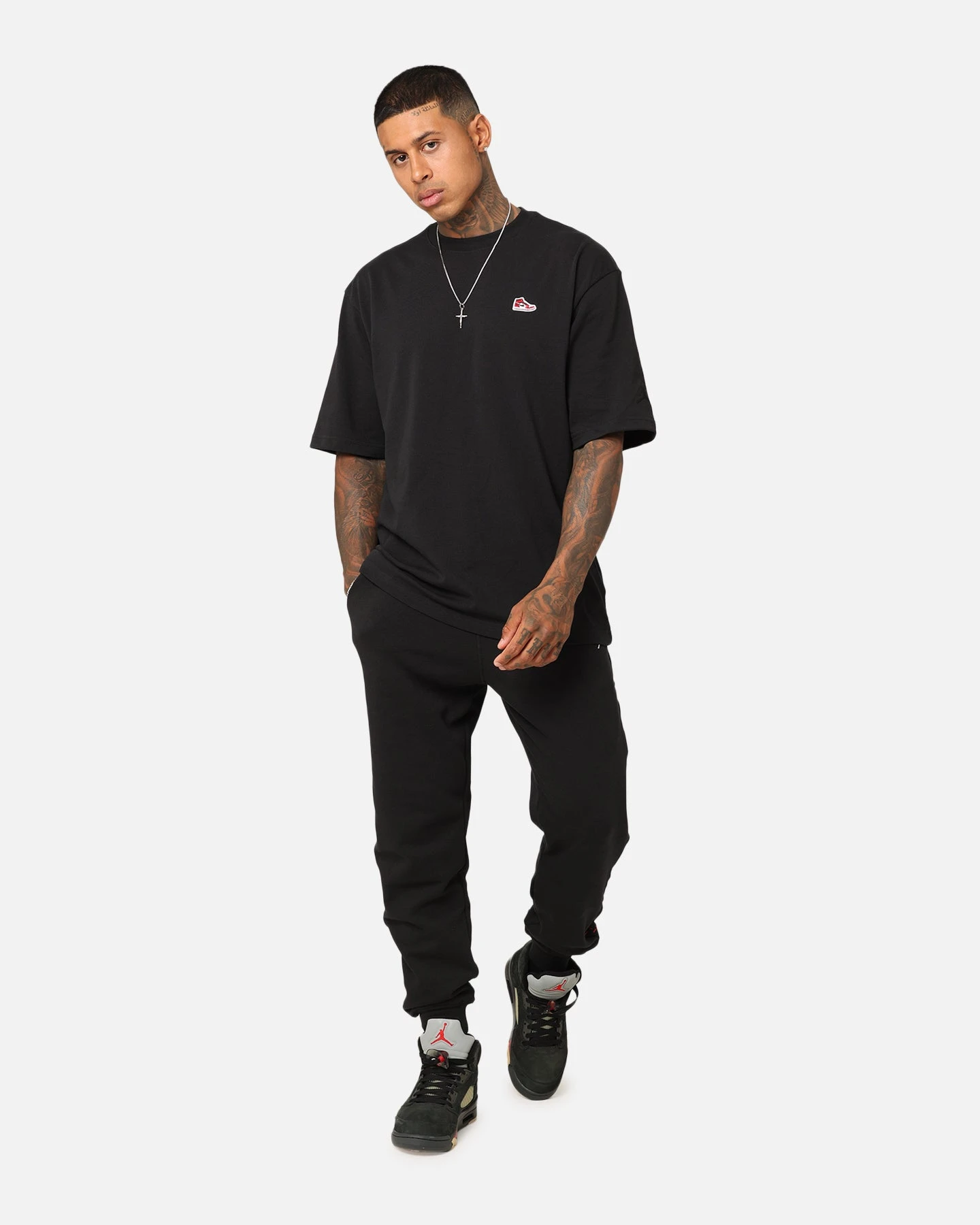 Jordan Flight MVP Fleece Pants Black/Dune Red 4 Jordan Flight MVP Fleece Pants Black/Dune Red - Image 2