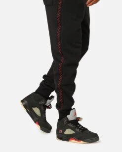 Jordan Flight MVP Fleece Pants Black/Dune Red 12 Jordan Flight MVP Fleece Pants Black/Dune Red -Culture Kings Shop 03011507 YD975 mens 0030