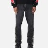 MNML B572 Studded Flare Denim Jeans Black -Culture Kings Shop 03012073 YB001 mens 0010