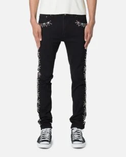 MNML X620 Studded Skinny Denim Jean Black