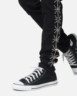 MNML X620 Studded Skinny Denim Jean Black -Culture Kings Shop 03012432 YB001 mens 0060