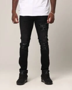 Saint Morta Paisley Summum Jeans Black Shadow