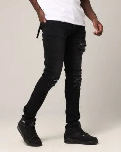 Saint Morta Paisley Summum Jeans Black Shadow -Culture Kings Shop 03012597 YB427 mens 000050