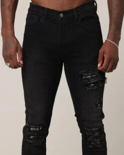 Saint Morta Paisley Summum Jeans Black Shadow -Culture Kings Shop 03012597 YB427 mens 000070