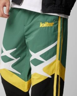 Loiter Hybrid Trackpants Green/Yellow -Culture Kings Shop 03012688 YG641 mens 0030