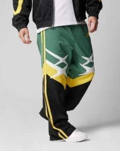 Loiter Hybrid Trackpants Green/Yellow -Culture Kings Shop 03012688 YG641 mens 0050