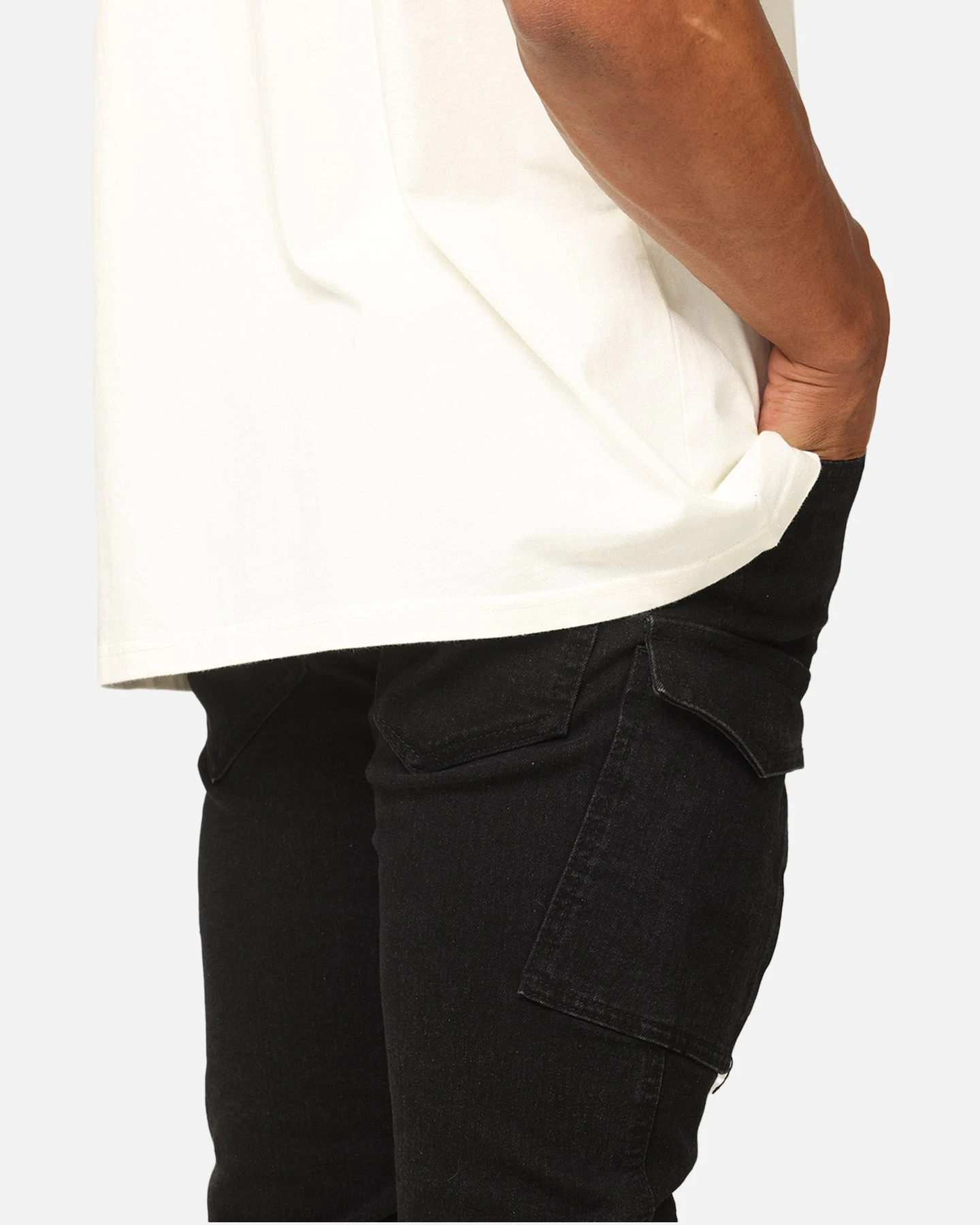 Saint Morta Skinny Cargo Jeans Vintage Black 6 Saint Morta Skinny Cargo Jeans Vintage Black - Image 4