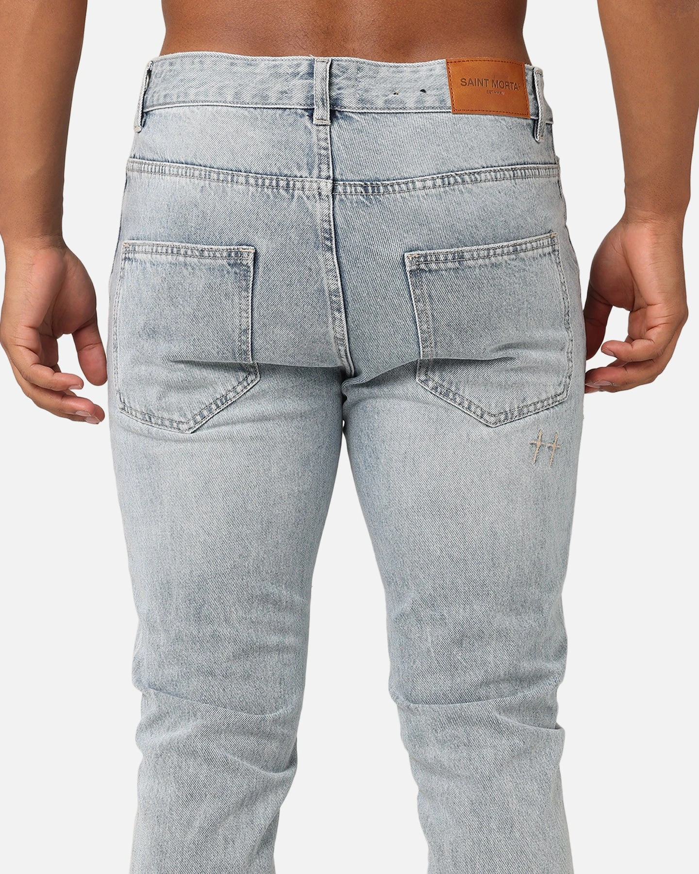 Saint Morta Fimi Distressed Jeans Acidwash Denim 10 Saint Morta Fimi Distressed Jeans Acidwash Denim - Image 8