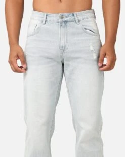 Saint Morta Psykhe Distressed Jeans Light Blue 16 Saint Morta Psykhe Distressed Jeans Light Blue -Culture Kings Shop 03012934 YL200 mens 00070