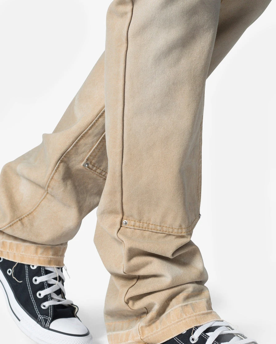 MNML B644 Flare Burnt Cowboy Denim Jeans Black/Brown 8 MNML B644 Flare Burnt Cowboy Denim Jeans Black/Brown - Image 6