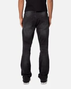 MNML M524 Slim Stacked Denim Jeans Washed Black -Culture Kings Shop 03013043 YW607 mens 0040