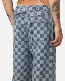 XXIII Checker Board Denim Jeans Blue -Culture Kings Shop 03013165 YX001 mens 00080