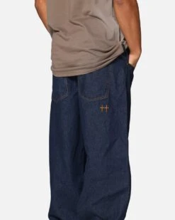 Saint Morta Amplus Selvedge Cuffed Jeans Indigo/Tan -Culture Kings Shop 03013227 YI014 mens 000040