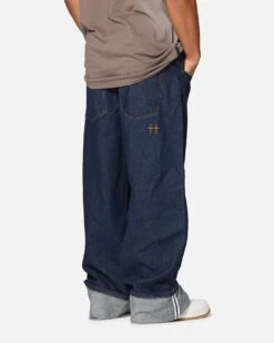 Saint Morta Amplus Selvedge Cuffed Jeans Indigo/Tan -Culture Kings Shop 03013227 YI014 mens 000050